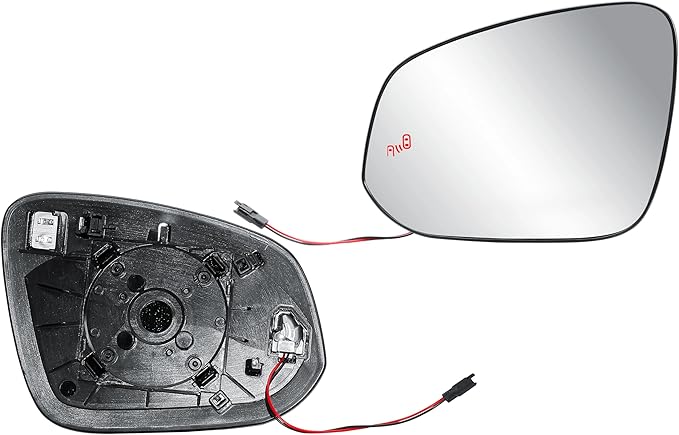 Replacement Driver Left Side Door Mirror Glass Heated and BLIS with Back Plate for Toyota Tacoma 4 Runner RAV4 2014-2023