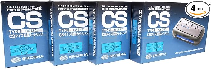CSX3 Squash Air Spencer Refill Cartridge 4 Packs Air Freshener