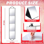 Foldable Full Length Mirror 2-in-1 Wall-Mounted or Tabletop Mirror, Portable Travel Mirror with Handle for Dance Home Bedroom