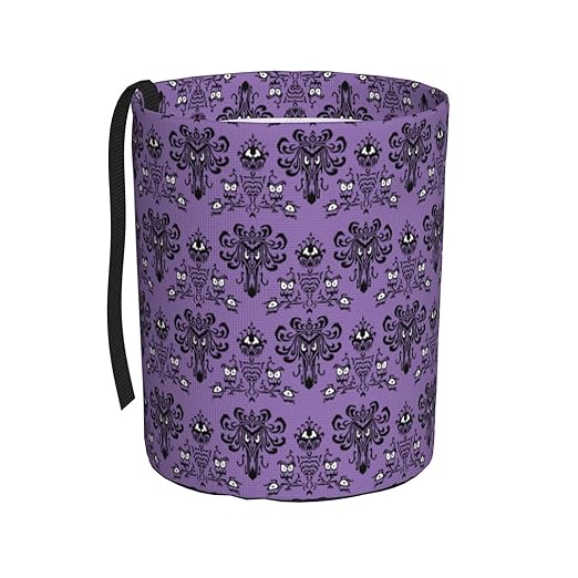 Haunted The Mansion Car Trash Can Collapsible Garbage Can,Hanging Trash Bag Water Proof with Suitable for Storage for Car Interiors,Home