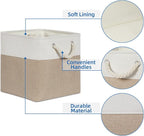 Temary Cube Storage Bins 11 x 11 Fabric Storage Baskets 4 Pack Storage Cubes Baskets for Gift Empty, Cube Organizer Bins Clot