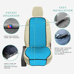 FH Group Car Seat Cushion – Neosupreme Single Front Seat Cover with Front Pockets, Airbag Compatible, Universal Fit Car Seat 