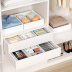 DIMJ Drawer Organizer Clothes - 20 Pack Closet Drawer Organizer Bins for Baby Clothes Storage, Fabric Dresser Organizer for N