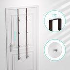 HapiRm Over Door Hat Rack - 2 Packs Hat Organizer with 8 Hooks Design, Hanging Baseball Cap Organizer Storage Holds Up to 40 