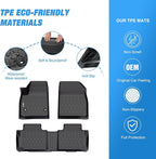 Nilight TPE Floor Mats for Chevy Blazer 2019 2020 2021 2022 2023 2024 2025 2026, Cadillac XT5 / GMC Acadia 2017-2023, All Weather Custom Fit Heavy Duty Floor Liners