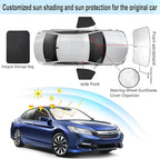 3PCS Car Window Shades Front Windshield Sun Shade Foldable Window Shade Custom Fit for Honda Accord 2013-2017 Accessories Car Shades for Front Windows Anti-UV Rays Block Heat