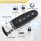 Key Fob Replacement for 2013-2019 Ford Escape/ 12-17 Focus BEV Electric/ 13-18 C-Max Energi Car Keyless Entry Remote Control,