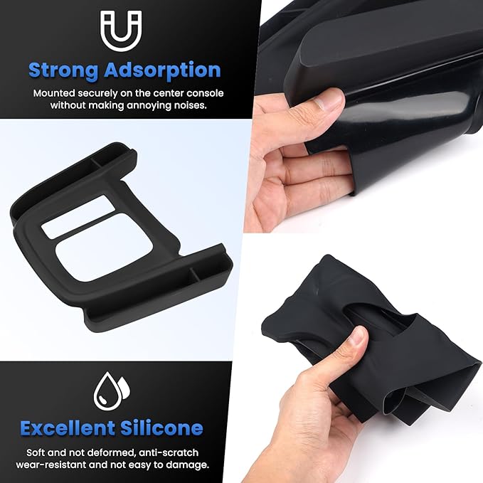 Autorder Silicone Center Console Organizer for 2023-2026 Honda CRV CR-V Accessories Seat Gap Storage Box Soft Gear Shift Panel Trim Cover