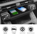 Wireless Charging Protective Mat for Toyota RAV4 2026, Silicone Anti-Slip Center Console Wireless Charger Cover Pad, Interior