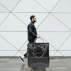 Large Rolling Tote Bag with Wheels, 130L Foldable Shopping Cart & Grocery Bag, 5 Swivel Wheels & 3 Handles, Multiple Pockets & Zippered Closure, Heavy Duty for Laundry, Moving, Travel, Camping, Black