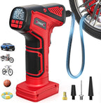 150PSI Tire Inflator Portable Air Compressor: Cordless Air Pump Compatible with Milwaukee 18V Battery - Car Tire Pump with Digital Pressure Gauge & LED Light for Auto, Motorcycles (Bare Tool)