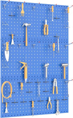 TORACK 3 PCS Metal Pegboard Panels(12x24 inch) for Wall Garage Utility Tools Storage Pegboard for Workbench, Modular Peg Boar