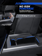 for Terrain Center Console Organizer 2025 2026 GMC Terrain Elevation/AT4/Denali Accessories Armrest Tray Middle Storage Box Insert Container Durable ABS Plastic