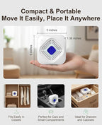 Dehumidifier for Bathroom with Color-Changing Beads, Rechargeable Small Dehumidifier for Closet, Portable Gun Safe