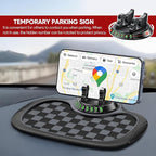 Wuyaoyao Multifunction Car Anti-Slip Mat Auto Phone Holder, PVC Car Dashboard Non-Slip Pad Phone Mount with Temporary Parking