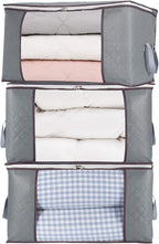 combocube 3 Pack Comforter Storage Bag and 3 Pack Clothes Storage Bins