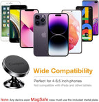 Coolpow【2 Packs 】Magnetic Phone Holder for car【Strong Magnet】phone holders for your car phone holder Mount for Car【4 Metal Plate】Universal Dash cell phone car mount for iphone Samsung car accessories