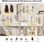 10Pack Over The Door Hat Organizer for baseball caps | Multi-Functional Baseball Hat Rack for Closet | Wall Mounted Hat s tor