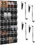 Kotkn 35 Compartment Over The Door Storage - Breathable Mesh Hanging Organizer with Large Pockets, Space Saving Design for Me