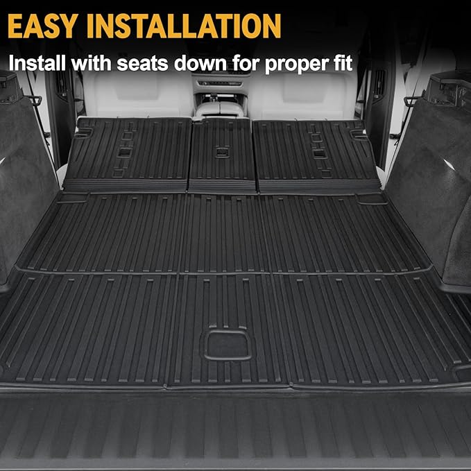 Floor Mats for BMW X5 G05 2019-2026, All Weather Floor Mats Trunk Cargo Liner with Backrest Protectors and Door Sill Guards Accessories, Full Coverage Set (Only Fit 5 Seats)