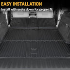 Floor Mats for BMW X5 G05 2019-2026, All Weather Floor Mats Trunk Cargo Liner with Backrest Protectors and Door Sill Guards Accessories, Full Coverage Set (Only Fit 5 Seats)