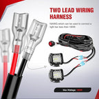 Nilight - NI -WA 06 LED Light Bar Wiring Harness Kit - 2 Leads 12V On Off Switch Power Relay Blade Fuse for Off Road Lights LED Work Light, 2 Years Warranty