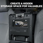 Muslogy Center Console Hidden Organizer Compatible with 2024 2025 2026 Toyota Tacoma Accessories Magnet Armrest Hidden Storage Box Middle Console Insert Secret Organizer Compartment ABS Material