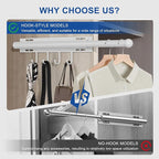 12 inch valet rod,extendable and pull-out wardrobe pole for hanging clothes pull out,closet extender hanging rod,wardrobe ext