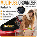FORTEM Trunk Organizer For SUV Car Organizer and Storage, Multi-Compartment Storage Bag Car Accessories for Women Men, Perfect