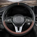Custom fit for BMW Car Steering Wheel Cover, Nappa Leather Non-Slip Steering Wheel Cover, Designed for BM-W Interior Accessories (Brown,for BMW)