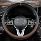 Custom fit for BMW Car Steering Wheel Cover, Nappa Leather Non-Slip Steering Wheel Cover, Designed for BM-W Interior Accessories (Brown,for BMW)