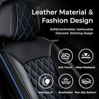 Huidasource Car Seat Covers Front Seats, Leather Front Seat Covers, Truck Seat Covers Universal Fit Front Seat, Airbag Compat