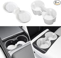 frani Cup Holder Set (2-Piece) Compatible with Tesla Model 3 2021-2026 & Highland Refresh - Premium Silicone Inserts for Cent