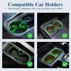 Car Cup Holder Expander, Cup Holder Extender Adapter with Expandable Arm and Adjustable Base, Compatible with Yeti Ramblers, 