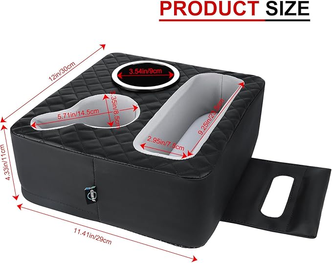 Car Cup Holder, Back Seat Car Organizer, Truck Bed Organizer, Couch Cup Holder Expander for Sofa Bed, Boat Tray, Organizer Holds Drinks, Snacks, Cell, Phone for Boat Sofa Truck