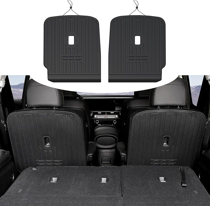 Second Row Backrest Mat for 2026 Hyundai Palisade 7 Seat (Gas/Hybrid), All Weather TPE Seat Back Cover Protection Durable Kick Mats for 2026 Hyundai Palisade Accessories