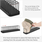 Mkono Hat Organizer for Baseball Caps, Hat Holder for 15 Baseball Caps, Tabletop Hat Rack Stand Hat Storage Display Cap Organ