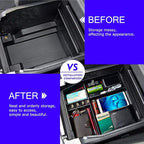2024 2025 F150 Console Tray Center Console Organizer Tray for 2025 2022 2023 2024 Ford F150 Raptor Center Armrest Storage Box for Ford F150 2022 Accessories Armrest Storage Box((See Picture 2 & 3))