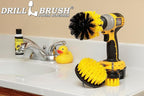 Drillbrush Drill Brush Attachment Set for Bathroom Cleaning – Power Scrubber Brush Kit for Tub, Tile, Shower, and Grout – All