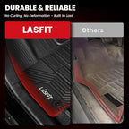 LASFIT Floor Mats&Trunk Mat for Toyota RAV4 2019-2025(Not Fit Hybrid) All Weather TPE Custom Fit Floor Liner for Toyota RAV 4 LE/XLE/Limited/TRD/Adventure Full Set Accessories, Lifespan 5 Years+,Black