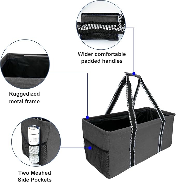 50L Utility Tote Bag Reusable Grocery Shopping Bag