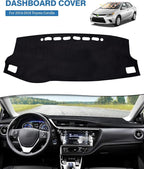 FIILINES Dash Cover for 2014-2018 Toyota Corolla, Dashboard Mat Accessories Dash Cover Sunshade Nonslip Mesh Protector No Gla