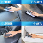 Upholstery Brush Set, Carpet and Car Cleaning Brushes, Horsehair Detailing Brush for Upholstery Cleaner, Leather, Interior, B
