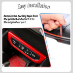 Center Console Switch Cover,for Kia K4 2024 2025 2026, Door Panel Cover,USB Panel Cover,Charging Port USB Hole Protective Cover - Wine Red Protective Accessories
