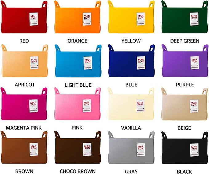 Collapsible Felt BABYPINK Storage Bin Small 7.1"x5.1"x5.1" – Foldable Basket with Handles for Closet, Toy Storage, Laundry Ro