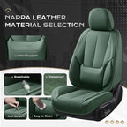 Coverado Seat Covers, Car Seat Covers Front Seats, Car Seat Cover, Car Seat Protector Waterproof, Car Seat Cushion Nappa Leat