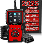 V519 OBD2 Diagnostic Scanner Tool - Vechicle Check Engine Light Code Reader with Battery Voltage Tester, I/M Readiness, Reset,