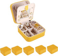 KElofoN Travel jewelry case Travel jewelry box Travel Jewelry Organizer Small Jewelry Organizer Box for Girls Women with Mirr