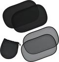 EcoNour Car Window Shades for Baby (4 Pack) | Protects Baby from Window Sun & Heat | Sun Shade Side Windows for Kids | Automotive Sun Protection from UV | Child Safety Accessories | Medium - 20"x12"