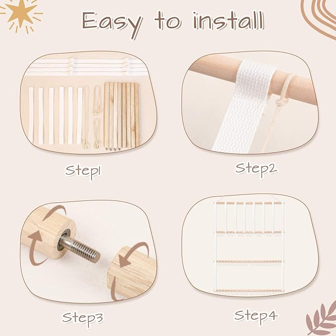POVETIRE Headband Holder Hair Bows Organizer for Girls,Baby Headbands Hair Accessories Organizer Storage Wall Hanging Decor f